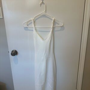 Peppermayo White Backless Dress